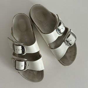 Birkenstock Arizona Big Buckle White Leather 38